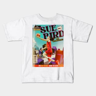 sue bird comic book Kids T-Shirt